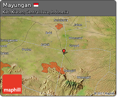Satellite 3D Map of Mayungan
