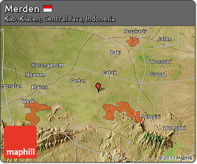 Satellite 3D Map of Merden