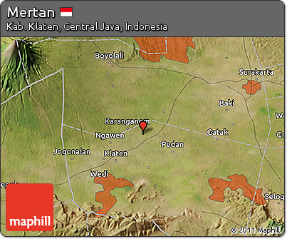 Satellite 3D Map of Mertan
