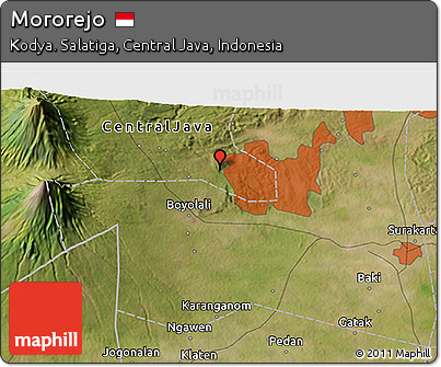 Satellite 3D Map of Mororejo
