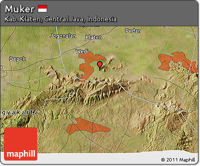Satellite 3D Map of Muker