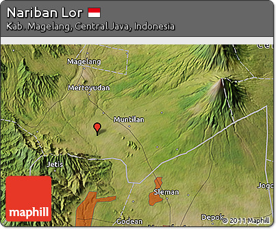 Satellite 3D Map of Nariban Lor
