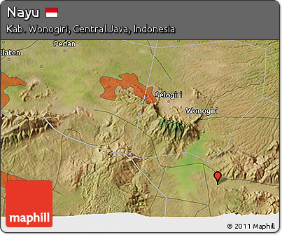 Satellite 3D Map of Nayu