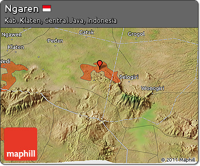 Satellite 3D Map of Ngaren
