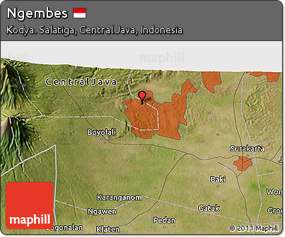 Satellite 3D Map of Ngembes