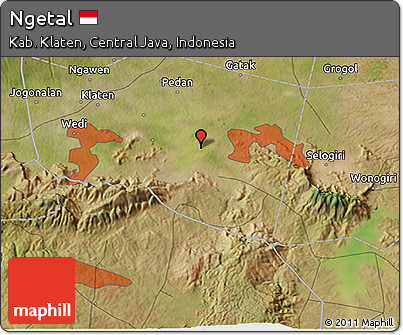 Satellite 3D Map of Ngetal