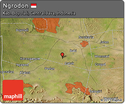 Satellite 3D Map of Ngrodon