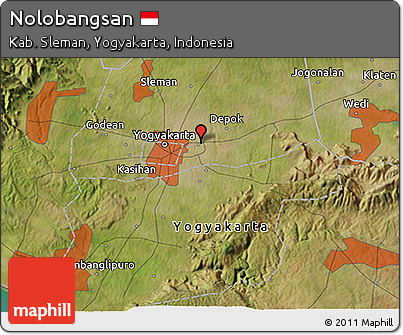 Satellite 3D Map of Nolobangsan
