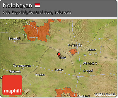 Satellite 3D Map of Nolobayan