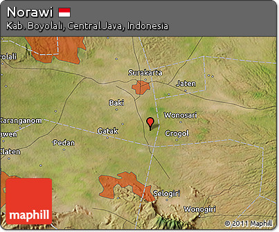 Satellite 3D Map of Norawi