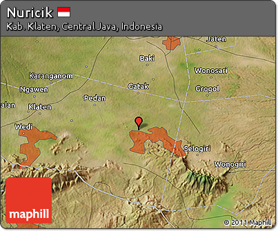 Satellite 3D Map of Nuricik