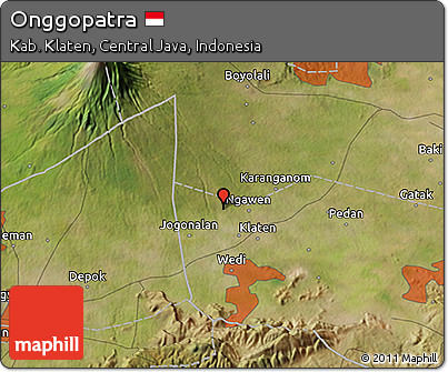 Satellite 3D Map of Onggopatra