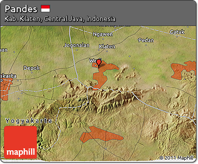 Satellite 3D Map of Pandes