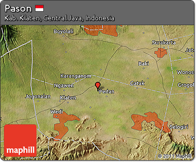 Satellite 3D Map of Pason