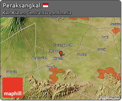 Satellite 3D Map of Peraksangkal