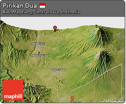 Satellite 3D Map of Pirikan Dua
