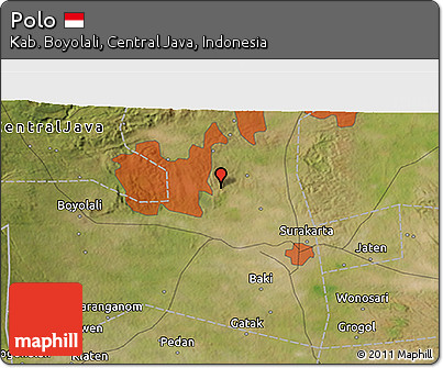 Satellite 3D Map of Polo