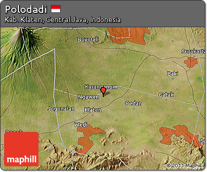 Satellite 3D Map of Polodadi