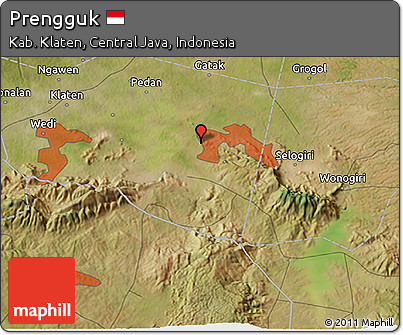 Satellite 3D Map of Prengguk