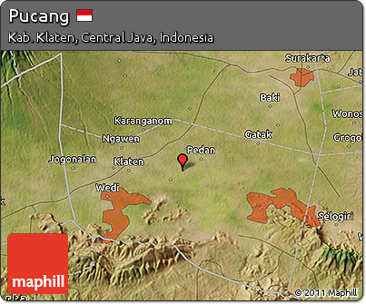 Satellite 3D Map of Pucang