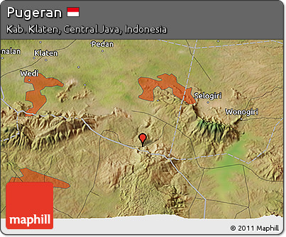 Satellite 3D Map of Pugeran