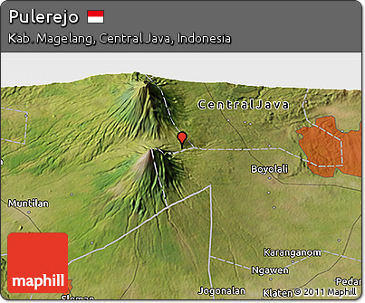Satellite 3D Map of Pulerejo