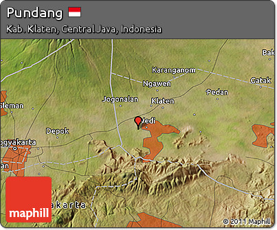 Satellite 3D Map of Pundang