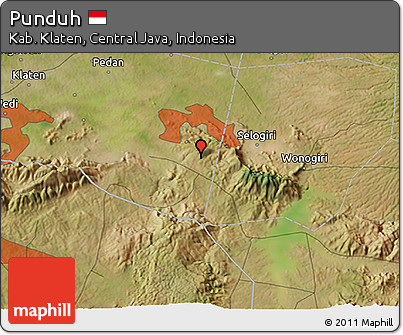 Satellite 3D Map of Punduh