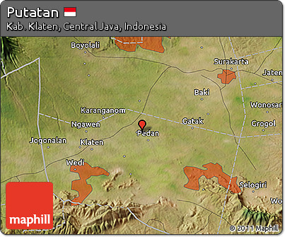 Satellite 3D Map of Putatan