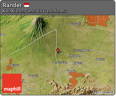 Satellite 3D Map of Randet