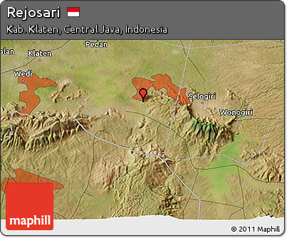 Satellite 3D Map of Rejosari