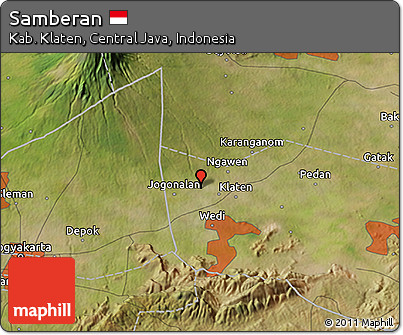 Satellite 3D Map of Samberan