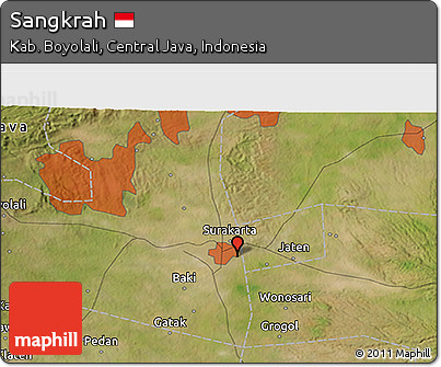 Satellite 3D Map of Sangkrah