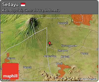 Satellite 3D Map of Sedayu