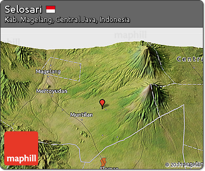Satellite 3D Map of Selosari