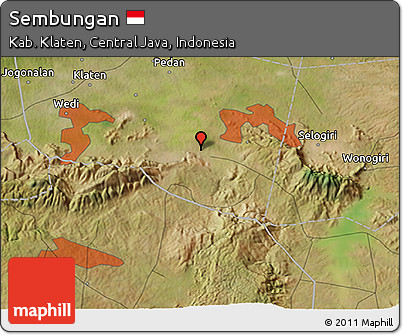 Satellite 3D Map of Sembungan
