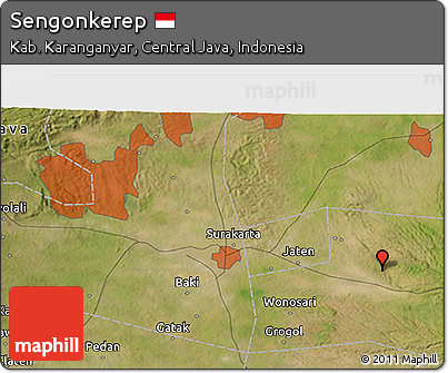 Satellite 3D Map of Sengonkerep