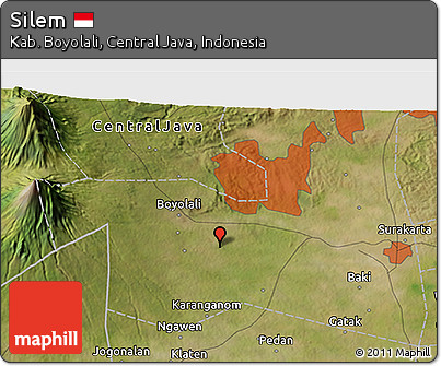 Satellite 3D Map of Silem