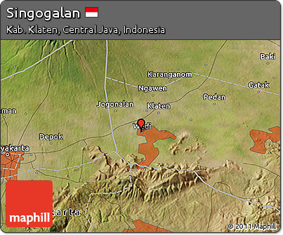 Satellite 3D Map of Singogalan