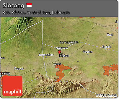 Satellite 3D Map of Slorong
