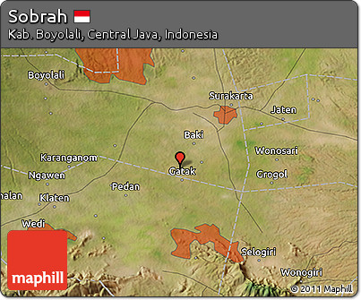 Satellite 3D Map of Sobrah