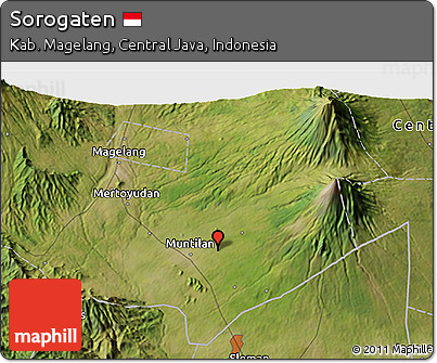 Satellite 3D Map of Sorogaten