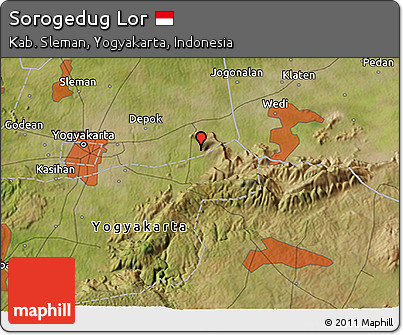 Satellite 3D Map of Sorogedug Lor