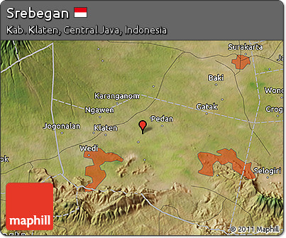 Satellite 3D Map of Srebegan