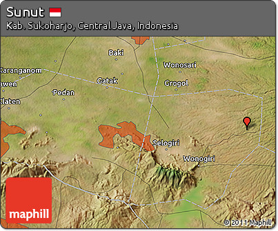 Satellite 3D Map of Sunut