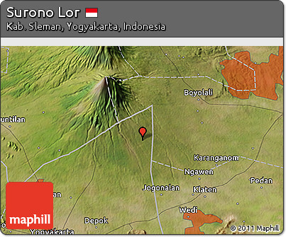 Satellite 3D Map of Surono Lor