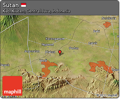 Satellite 3D Map of Sutan