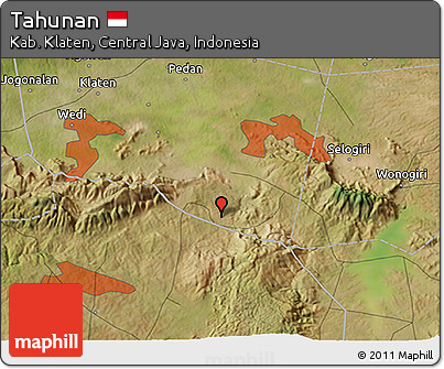 Satellite 3D Map of Tahunan
