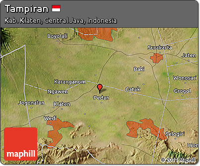 Satellite 3D Map of Tampiran