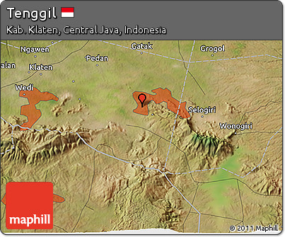 Satellite 3D Map of Tenggil